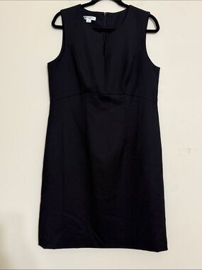 Vintage Pendleton dress Classic Black Sleeveless Midi Sheath women 12 event wool